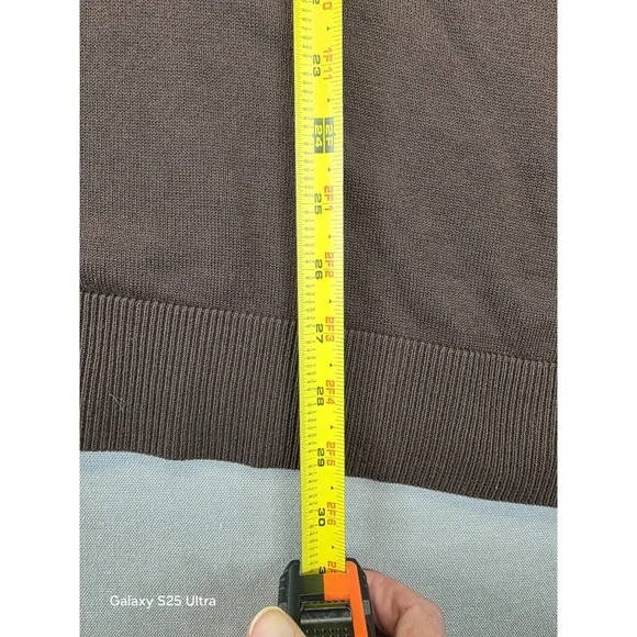 CJ Banks 3X Cardigan Brown 3D Floral Light 100% Cotton Office Staple 3/4 Sleeve - Picture 6 of 8